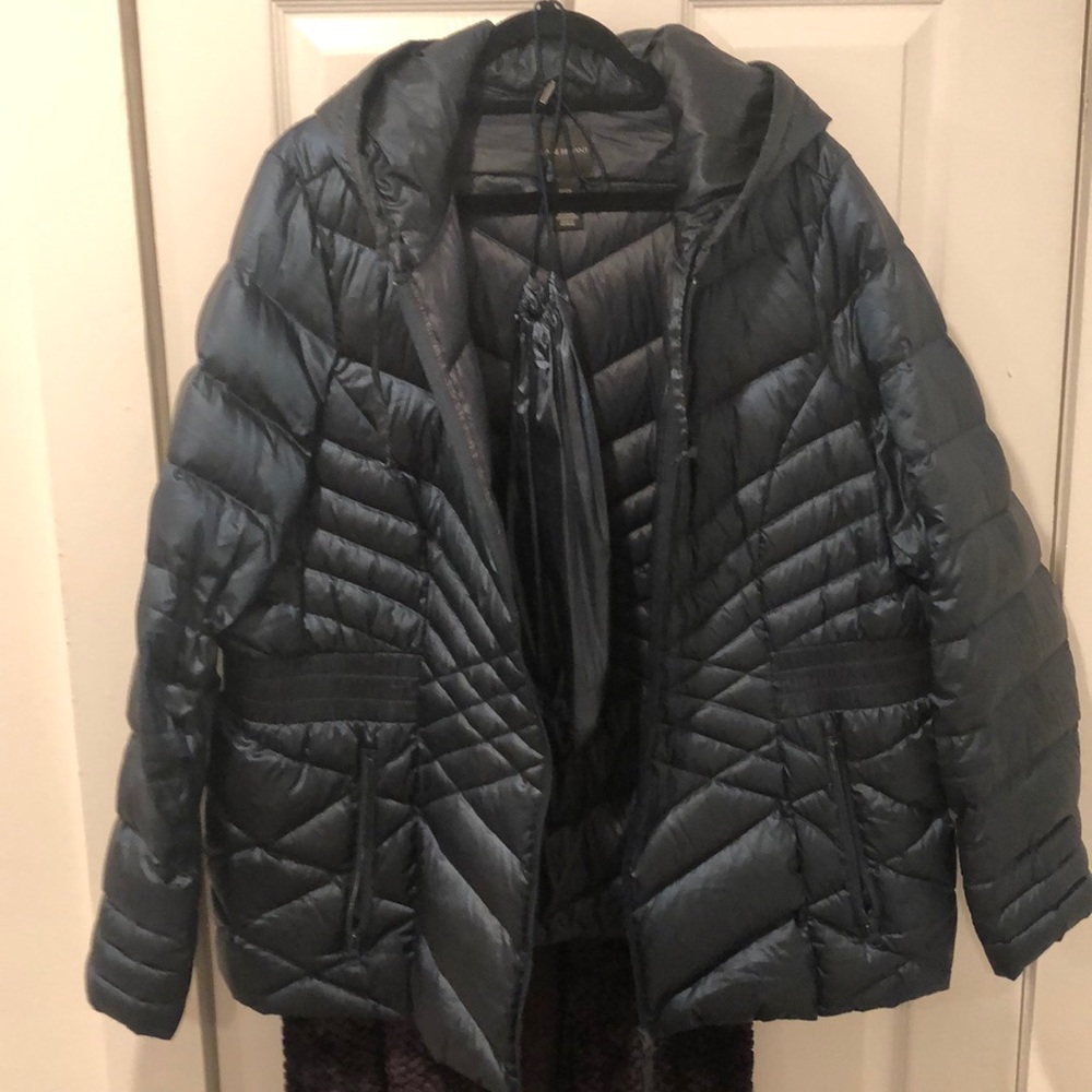 Lane Bryant Dark Green Puff Jacket